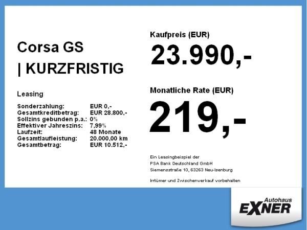 Opel Corsa GS | KURZFRISTIG VERFÜGBAR | Gewerbe