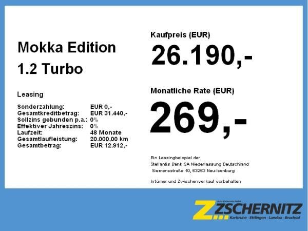 Opel Mokka Edition 1.2 Turbo **Gewerbehammer**