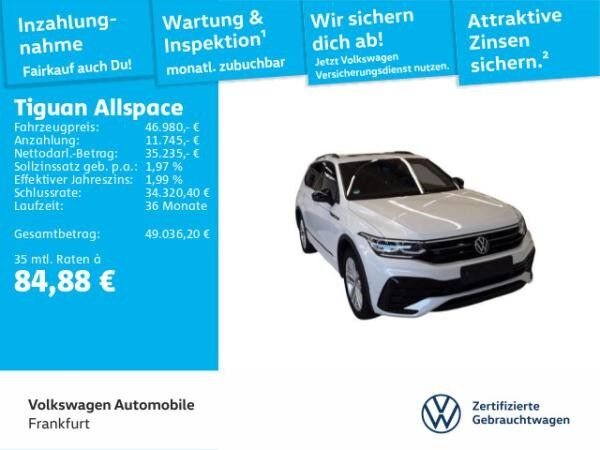 Volkswagen Tiguan Allspace 2.0 TDI DSG 4Motion R-Line Navi IQ.Light DCC DAB+ FrontAssist