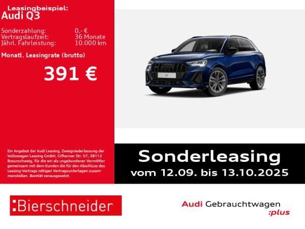 Audi Q3 40 TFSI qu 2x S-Line Black 19 AHK PANO LEDER
