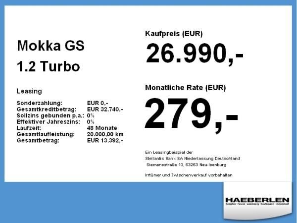 Opel Mokka GS 1.2 Turbo **Gewerbehammer**