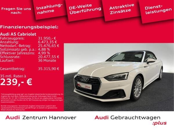 Audi A5 Cabriolet 35 TFSI LED Kamera virtual Leder Navi
