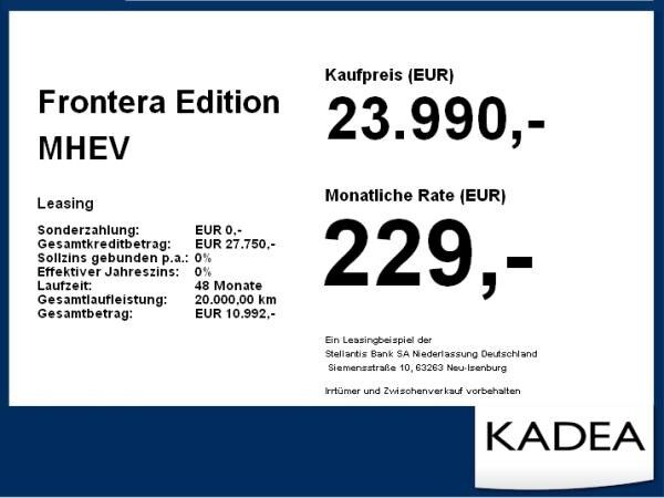 Opel Frontera Edition MHEV **Gewerbehammer**