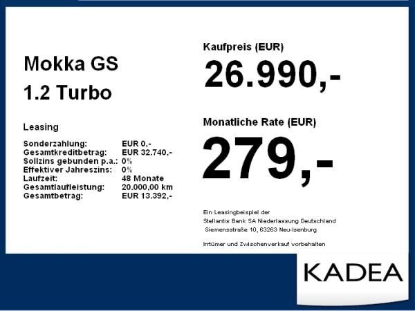 Opel Mokka GS 1.2 Turbo **Gewerbehammer**