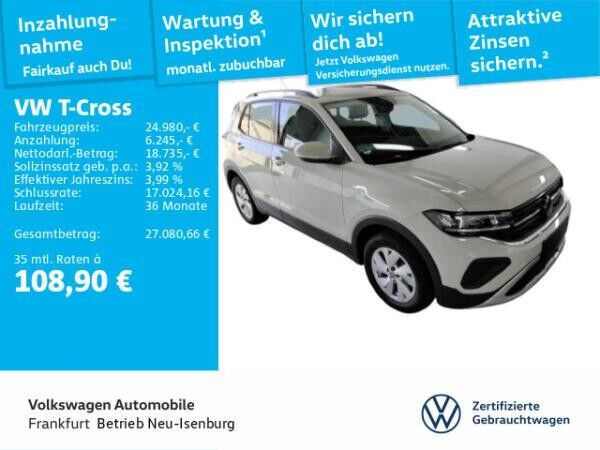 Volkswagen T-Cross 1.0 TSI DSG Life Navi LED DAB+ FrontAssist