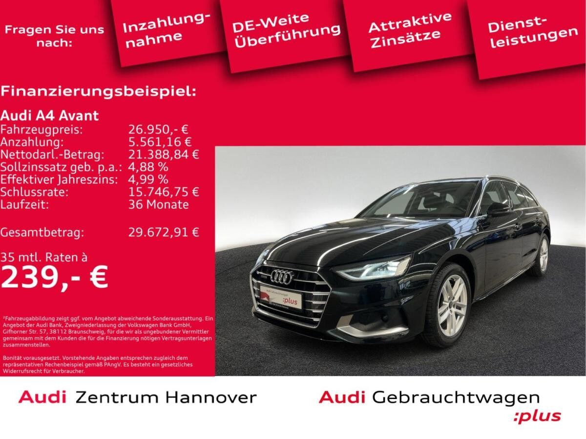 Audi A4 Avant advanced 40 TFSI quattro Kamera LED Navi DAB
