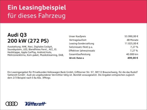 Audi Q3 Sportback e-hybrid AHK LED TechPlus CarPlay