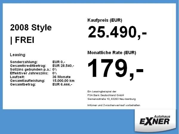 Peugeot 2008 Style | FREI KONFIGURIERBAR | Privat