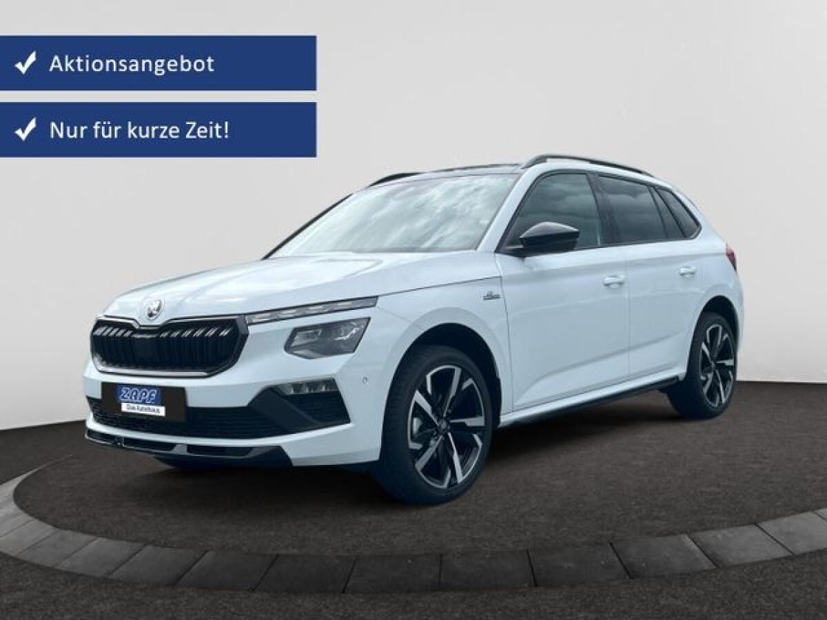 Skoda Kamiq 🚗🔥 Monte Carlo 1.5 TSI – Sofort verfügbar! inkl. Matrix-LED, Navi 9,2", Panorama-Glasdac