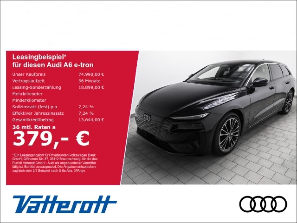 Audi A6 e-tron Avant performance B&O AHK HUD Navi Matrix