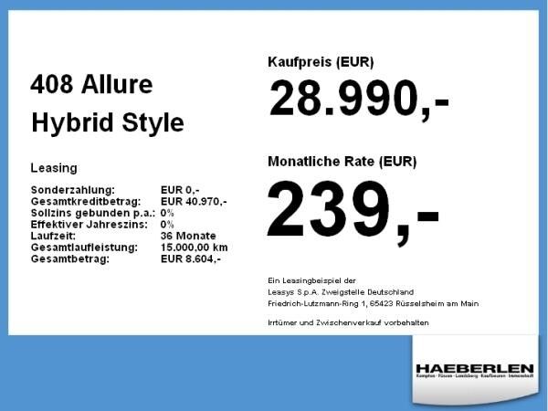 Peugeot 408 Allure Hybrid **Gewerbeknaller**