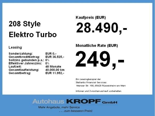 Peugeot 208 Style Elektro **Gewerbeknaller**