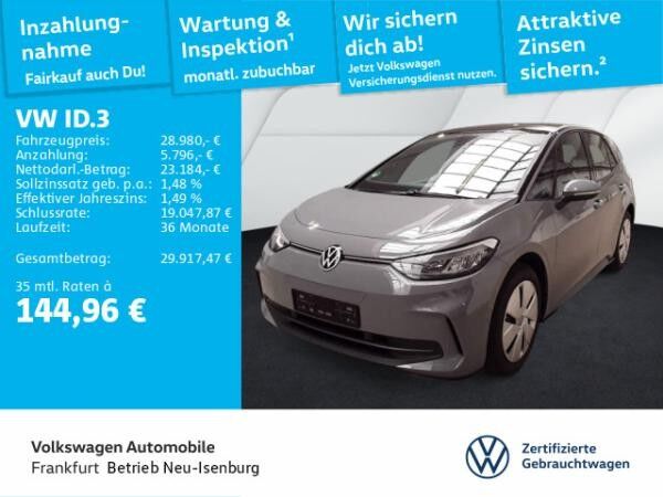 Volkswagen ID.3 Pro Navi LED DAB+ FrontAssist