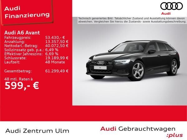 Audi A6 Avant advanced Black 45TDI qu AHK MATRIX NAVI