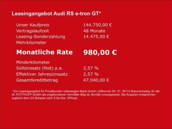 Audi RS e-tron GT PERFORMANCE B&O HuD VIRTUAL NAVI+