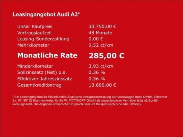 Audi A3 Sportback 30 TDI ADVANCED NAVI SHZG VIRTUAL AHK