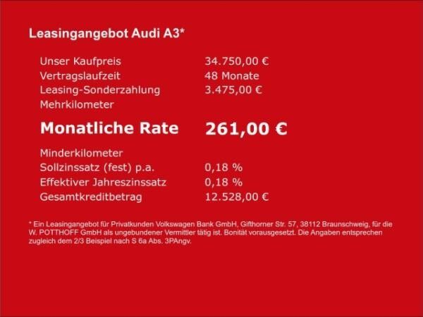 Audi A3 Limousine 35 TDI ADVANCED KAMERA NAVI VIRTUAL LM18