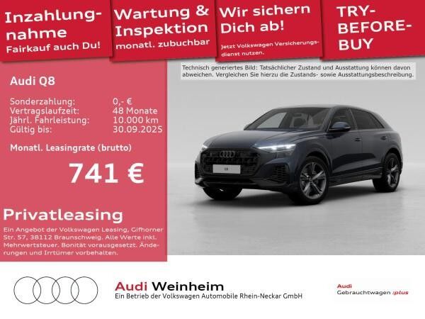 Audi Q8 55 TFSIe Black-Paket Headup AHK UPE 113.835€ uvm