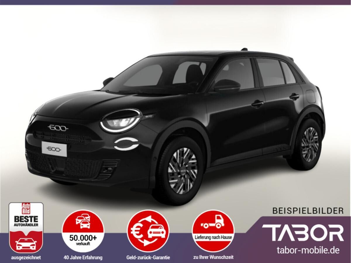 Fiat 600e RED -OBC PDC Temp CarPlay Wärmepumpe BT Fiat 600e RED -OBC PDC Temp CarPlay Wärmepumpe BT