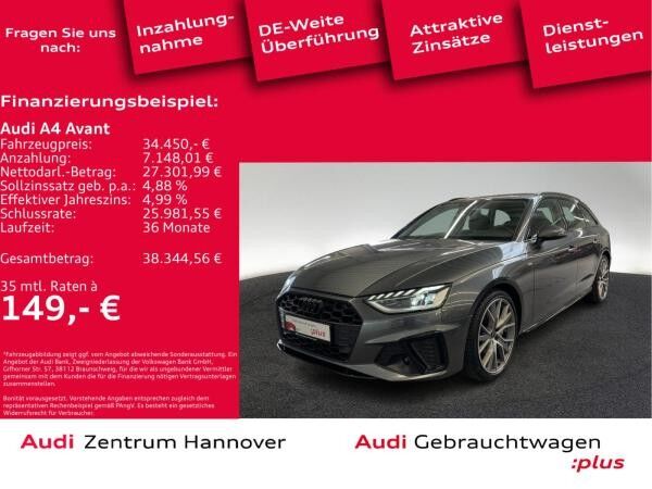 Audi A4 Avant S line 40 TFSI quattro Standh. Kamera B&O Matrix Navi