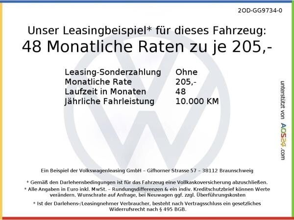 Volkswagen Polo GOAL 1,0 l TSI OPF Digitales Cockpit