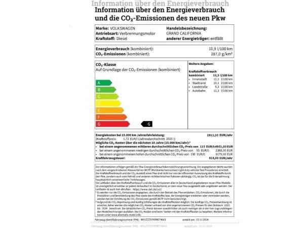 Volkswagen Crafter Grand California 600 8-Gang-Automatik