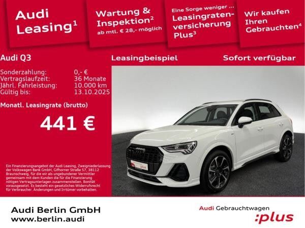 Audi Q3 S line 40 TFSI qu. S tr. AHK STDHZG RFK LED