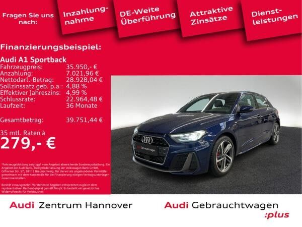 Audi A1 Sportback S line 40 TFSI virtual LED Navi Teilleder DAB