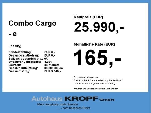 Opel Combo Cargo - e Basis PDC