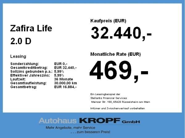 Opel Zafira Life 2.0 D (L3) Edition XL Lenkradheizung