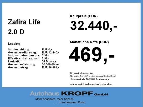Opel Zafira Life 2.0 D (L3) Edition XL Lenkradheizung