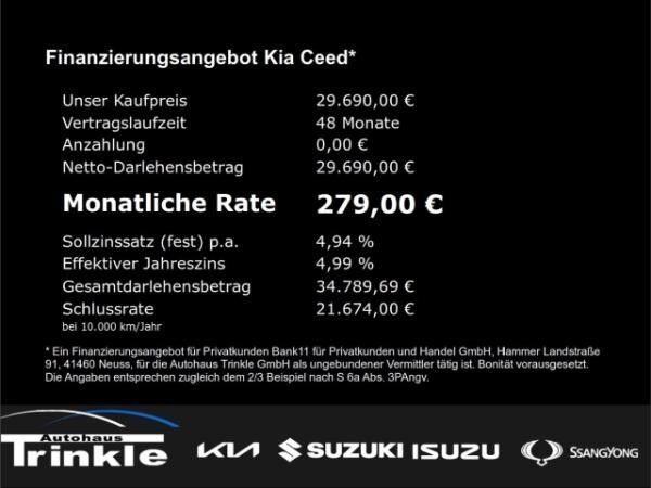Kia Ceed 140 PS DCT SPIRIT TECH Leder GD Digitales Cockpit Memory Sitze Soundsystem JBL LED ACC
