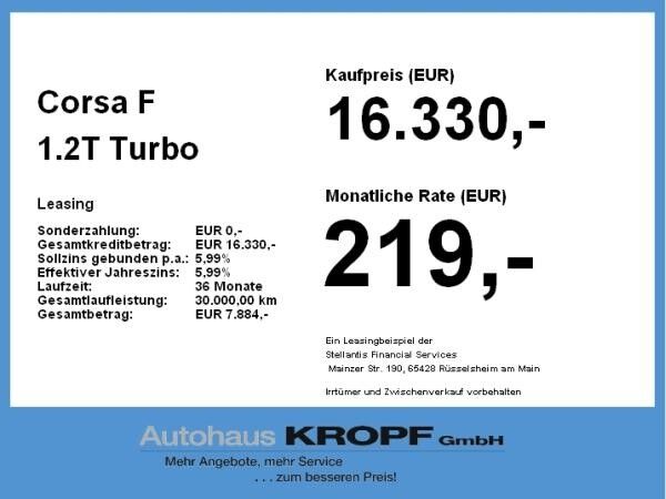 Opel Corsa F 1.2T Rückfahrkamera,Sitzheizung,Tempomat