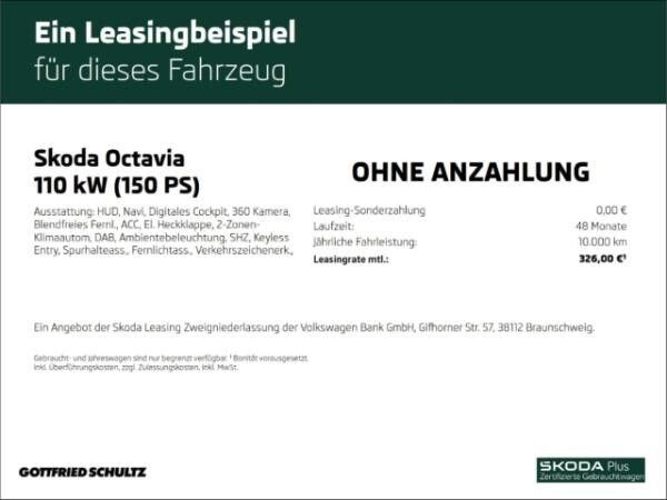 Skoda Octavia Combi Selection TDI DSG AHK Fahrassistenz-Paket Infotainment-Paket Plus