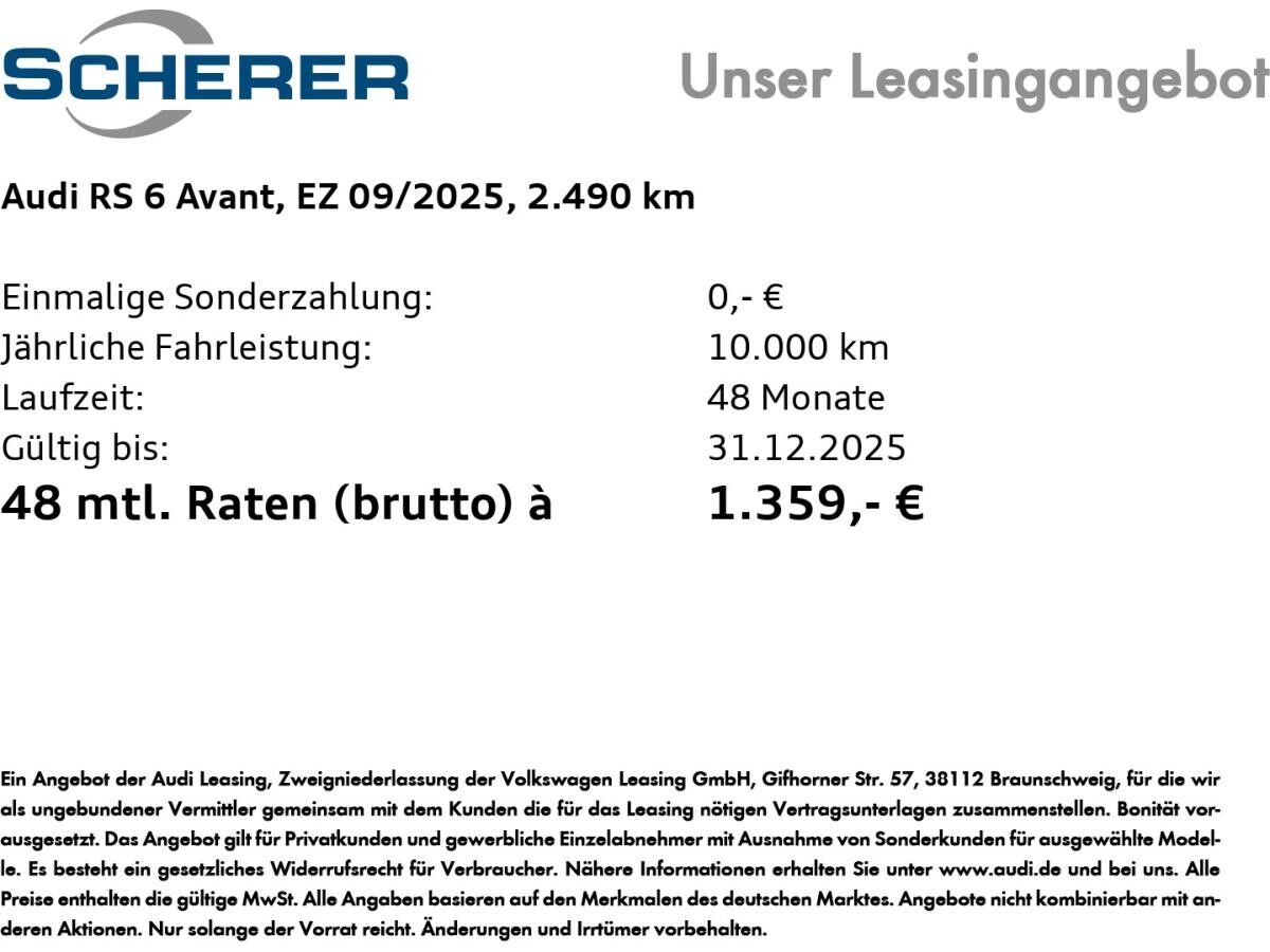 Audi RS6 RS 6 Avant tiptronic RS-Sportabgasanlage * Bang&Olufsen * HD Matrix