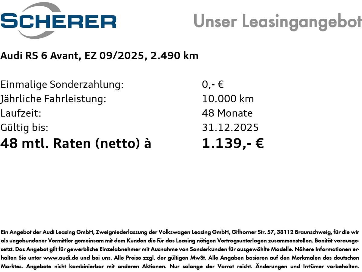 Audi RS6 RS 6 Avant tiptronic RS-Sportabgasanlage * Bang&Olufsen * HD Matrix