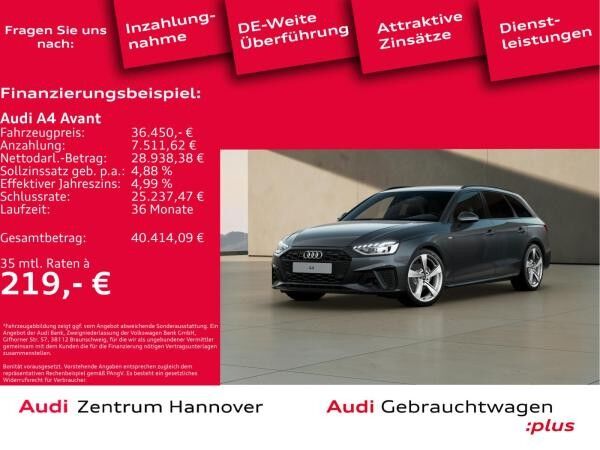 Audi A4 Avant S line 2.0 TFSI AHK LED Kamera ACC Navi