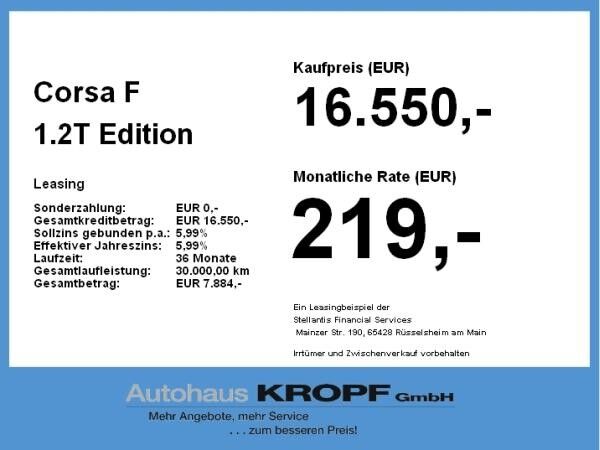 Opel Corsa F 1.2T Rückfahrkamera,Sitzheizung,Tempomat