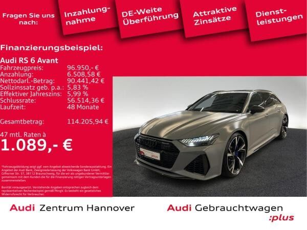 Audi RS6 RS 6 Avant 4.0 TFSI Dynamik Plus Pano Head-Up Laser B&O advanced