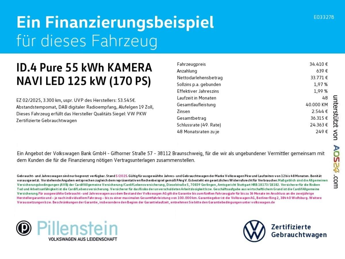 Volkswagen ID.4 Pure h KAMERA NAVI LED SHZ