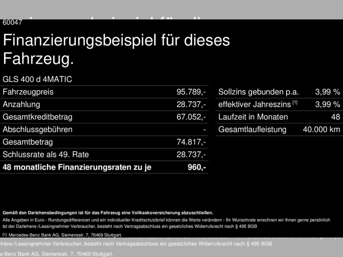 Mercedes-Benz GLS 400 d 4M AMG Airmatic Pano Burmester 360°-K.