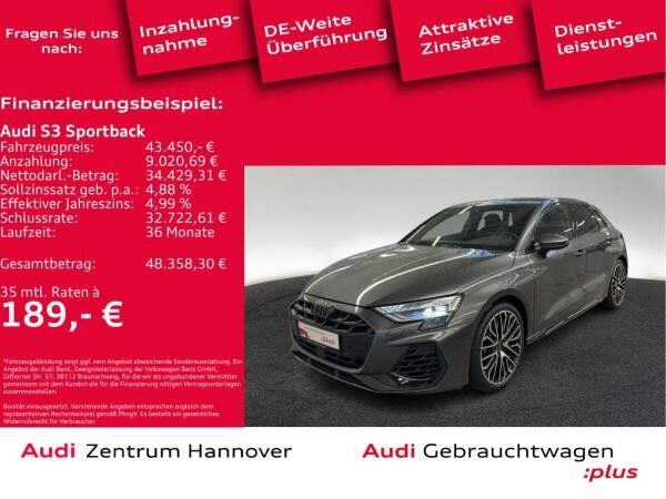 Audi S3 Sportback 2.0 TFSI ACC Kamera virtual Navi