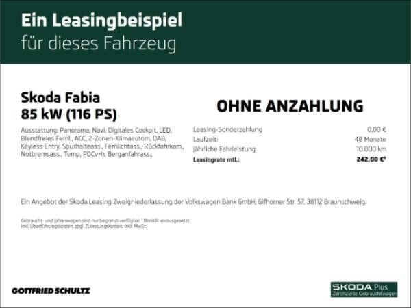 Skoda Fabia Drive TSI DSG Fahrassistenz-Paket Infotainment-Paket Panoramadach fest