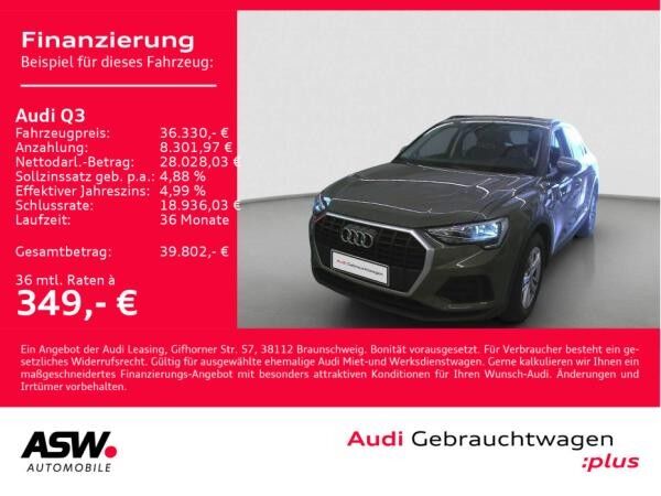 Audi Q3 35TFSI Stronic NAVI LED AHK StANDHZ PDC SHZ // SOFORT VERFÜGBAR!!!