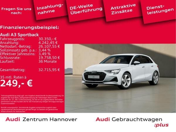 Audi A3 Sportback advanced 30 TDI AHK virtual Navi