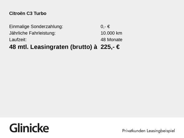 Citroën C3 Turbo 100 MAX *INKL. ÜBERFÜHRUNGSKOSTEN*