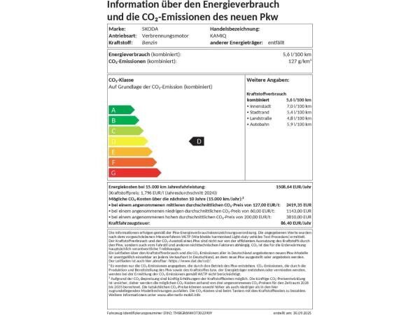 Skoda Kamiq SOFORT VERFÜGBAR! Drive ACC AHK eHeck LED SHZ