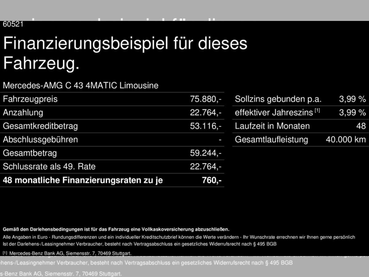 Mercedes-Benz C 43 AMG 4M DigitalLight HeadUp Pano Burmester