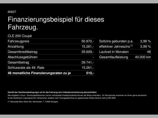 Mercedes-Benz CLE 200 Coupé CLE 200 Coupe AMG Digital-Light Burmester Pano