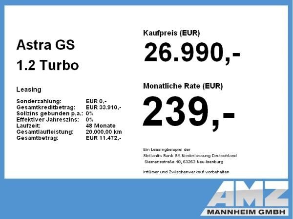 Opel Astra GS 1.2 Turbo